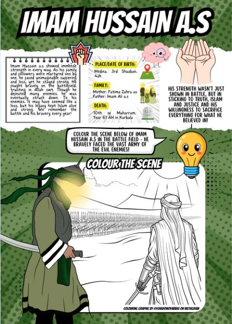 The Heroes of Karbala | Sticker Book | 10 days of Muharram Activity Book