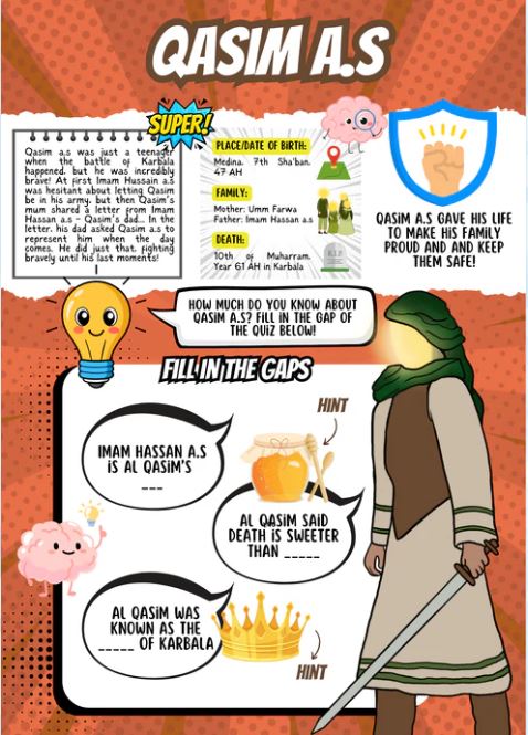 The Heroes of Karbala | Sticker Book | 10 days of Muharram Activity Book