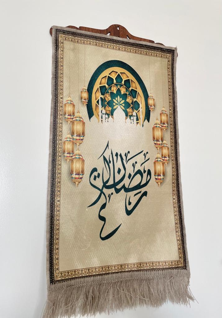 Ramadan Kareem Cloth Banner | Home decoration | Ramadan Mubarak Carpet