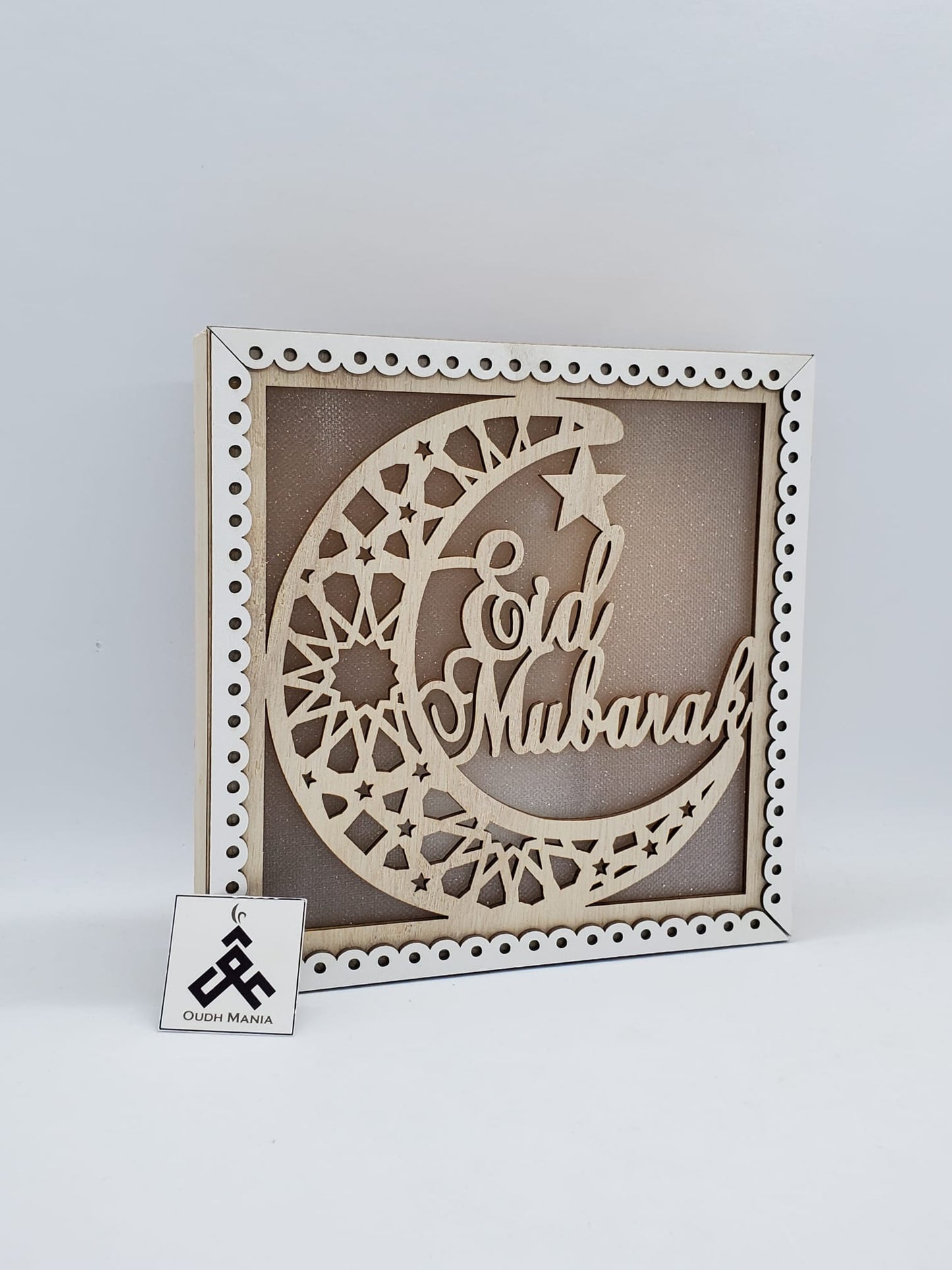 Eid Mubarak Crescent Moon LED Light Frame