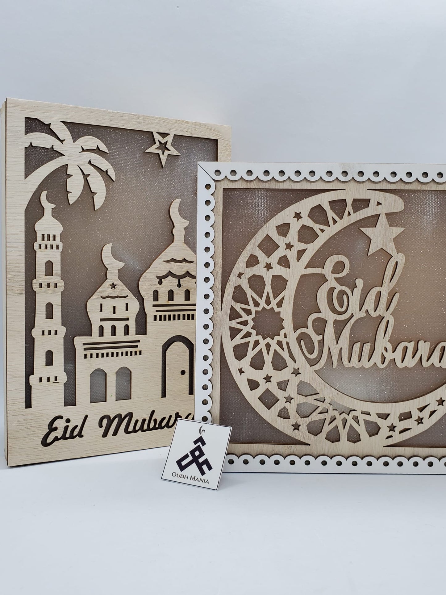 Eid Mubarak Crescent Moon LED Light Frame