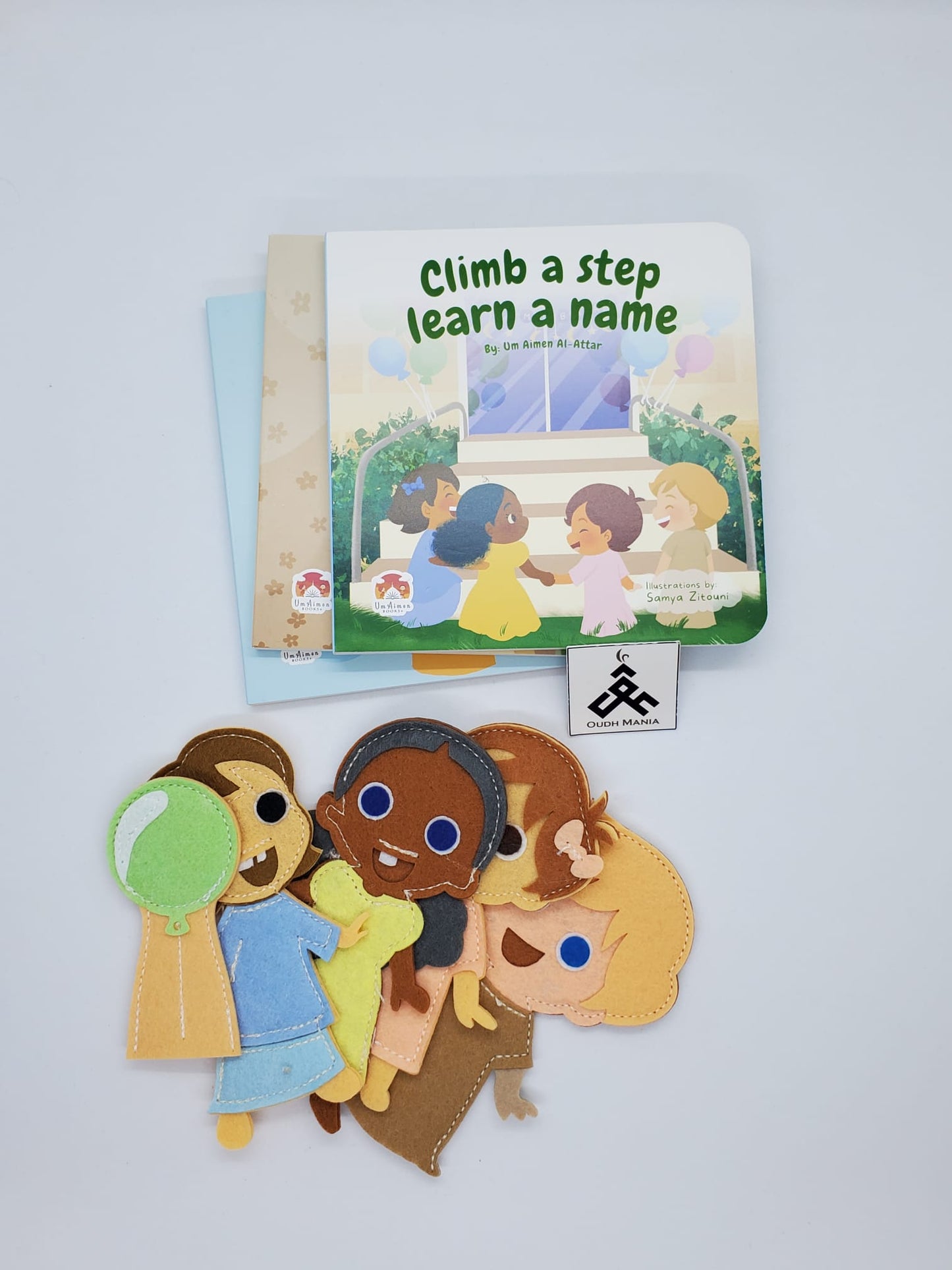 Wudu, Panjetan, Salat | 3 Adorable board books with Puppets by Um Aimen Books