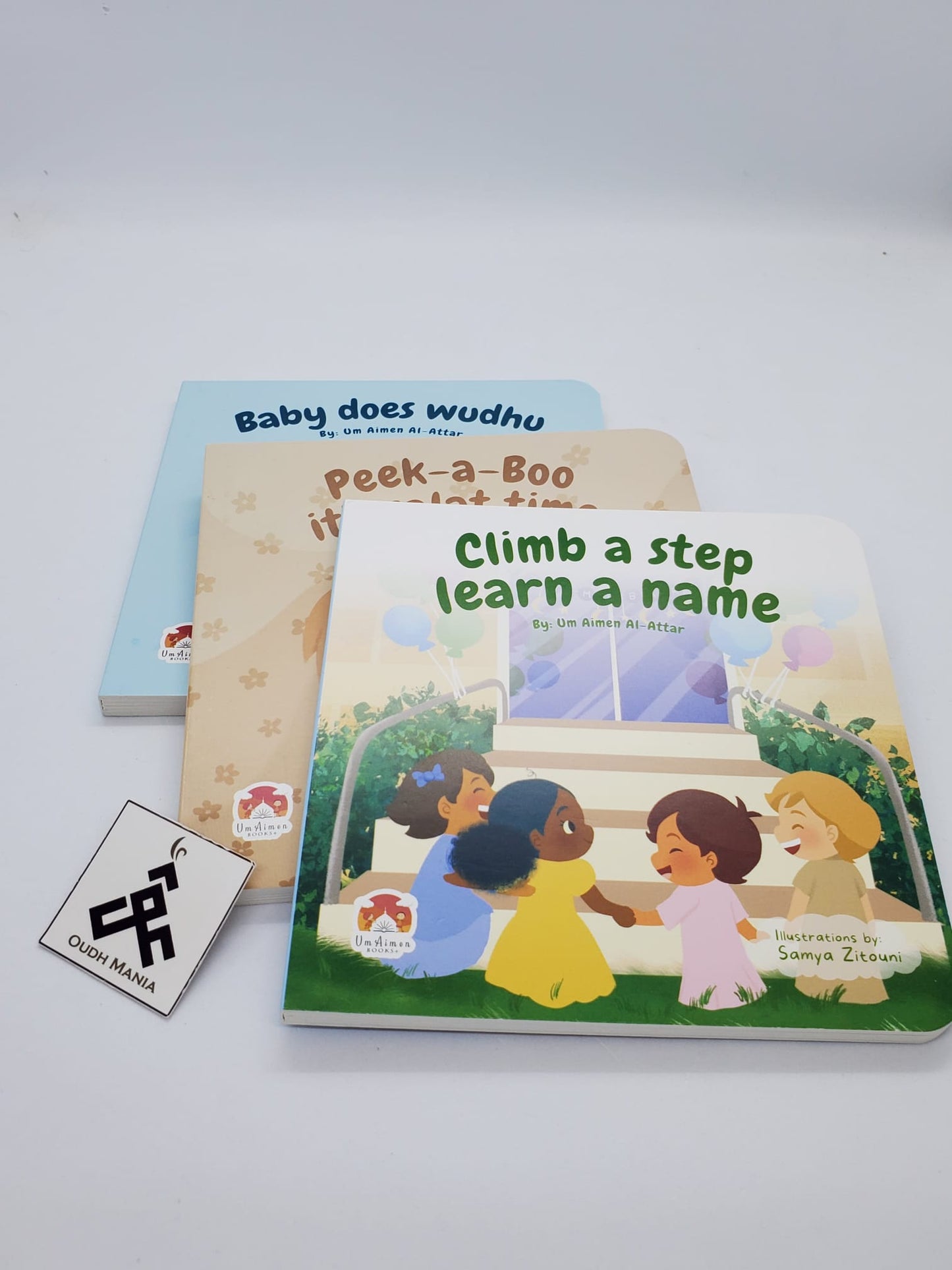 Wudu, Panjetan, Salat | 3 Adorable board books with Puppets by Um Aimen Books