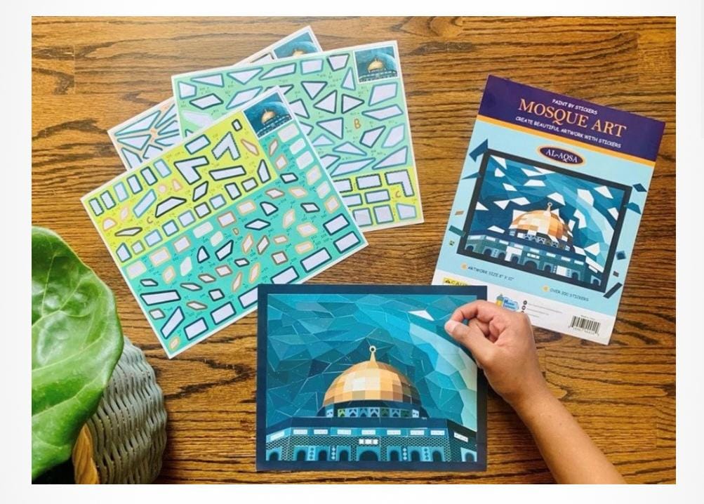 Mosque Art | Masjid al-Aqsa | Sticker Activity Set | By Momin Explorers