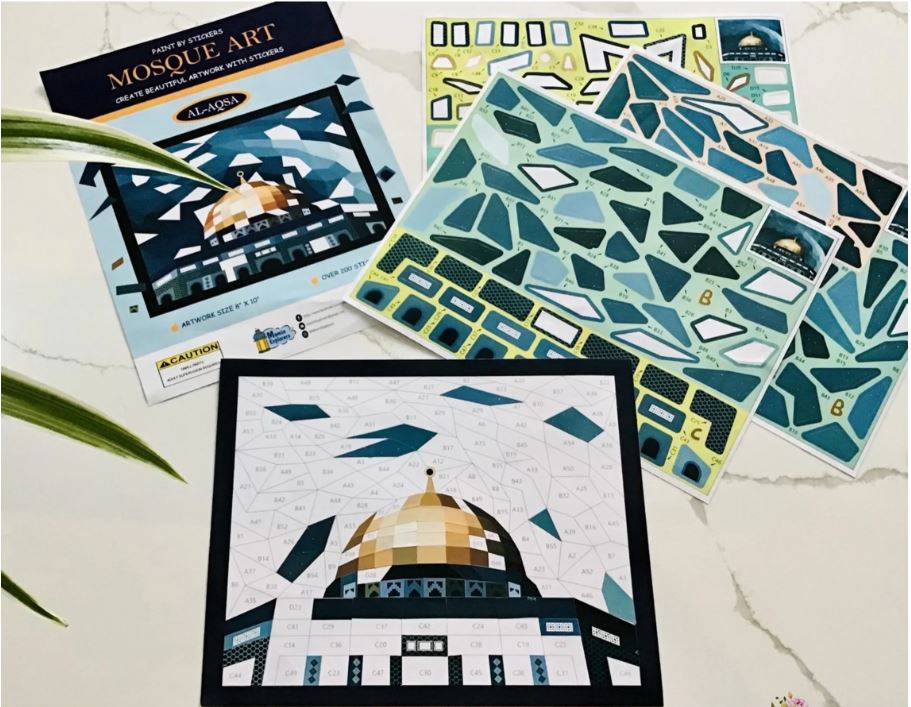 Mosque Art | Masjid al-Aqsa | Sticker Activity Set | By Momin Explorers