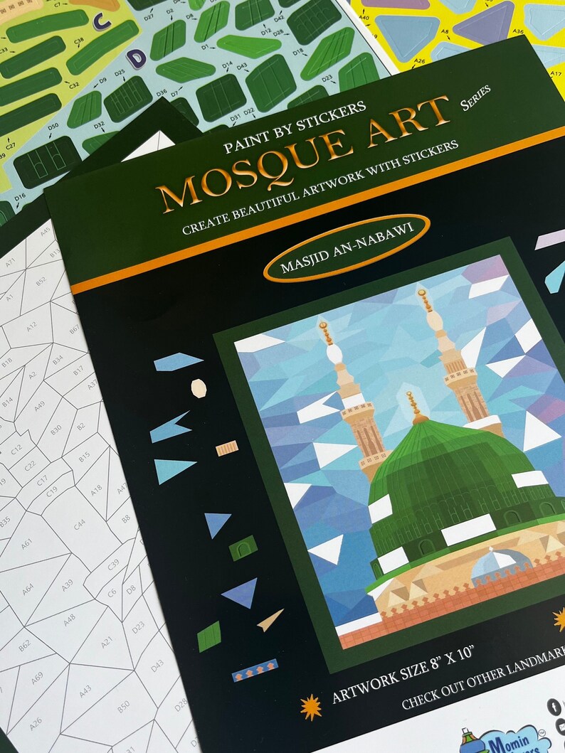 Mosque Art | Masjid an-Nabawi | Sticker Activity Set | By Momin Explorers