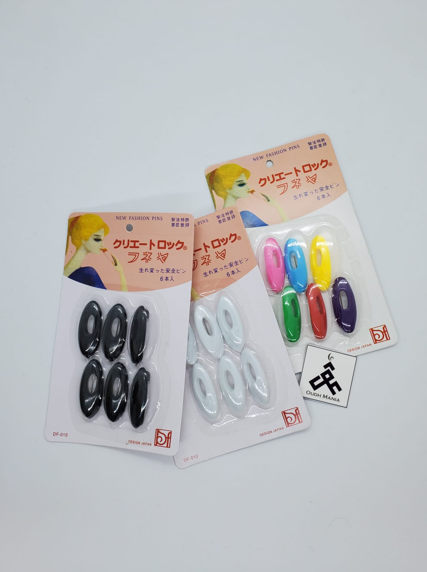 Made in China | Original Hijab Scarf Pins with Oval Opening | Safety Clip Pins